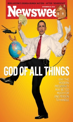  ... newsweek has portrayed president obama on its cover as shiva the hindu